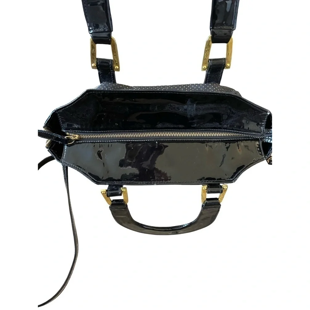 TOSCA BLU Italian Leather Black Shoulder Bag Purse